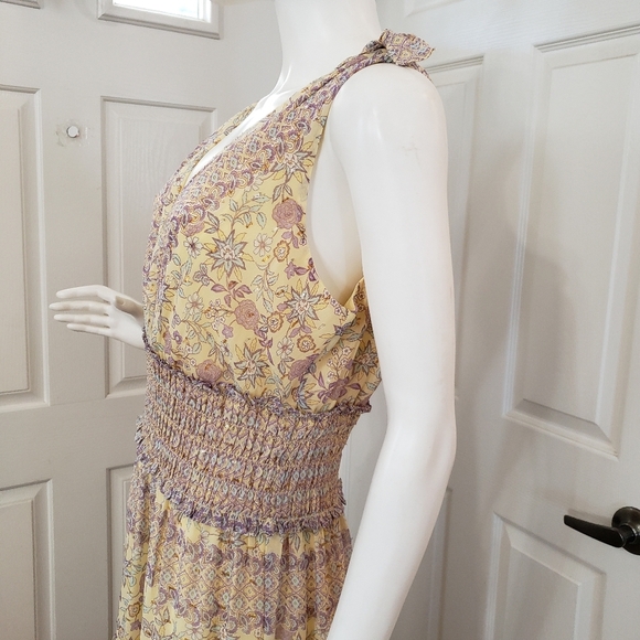 Taylor Yellow and Purple Maxi Dress - Picture 6 of 9